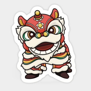 Lion Dancer Sticker